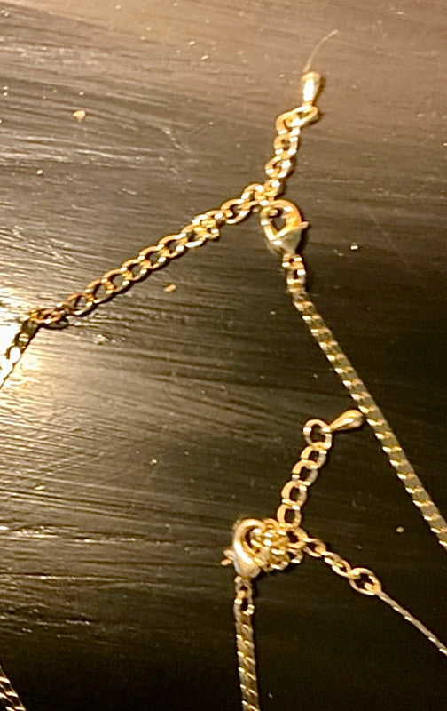 Vintage Laurence Tissier Infinity Necklace & Bracelet Set – 18ct Gold Plated